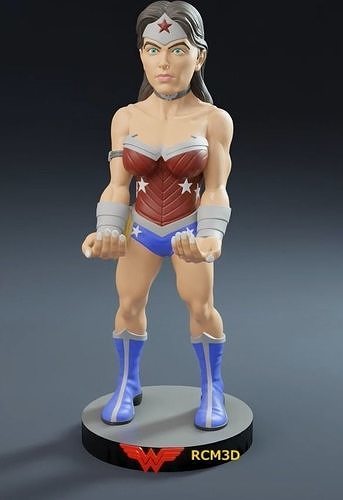 Wonder Woman mulher maravilha cellphone and joystick holder  3D print model