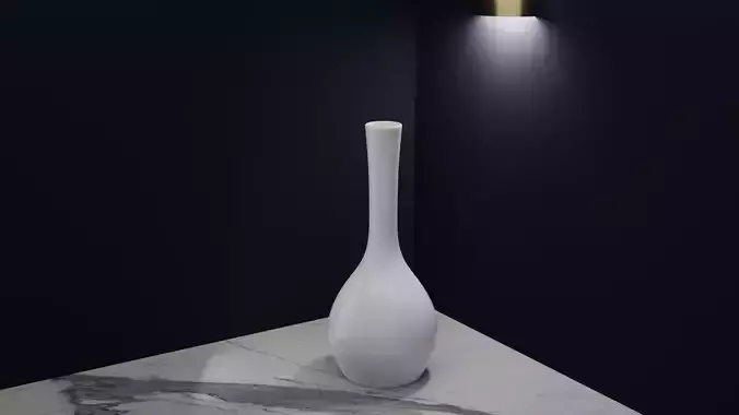 Ceramic White Vase 5
