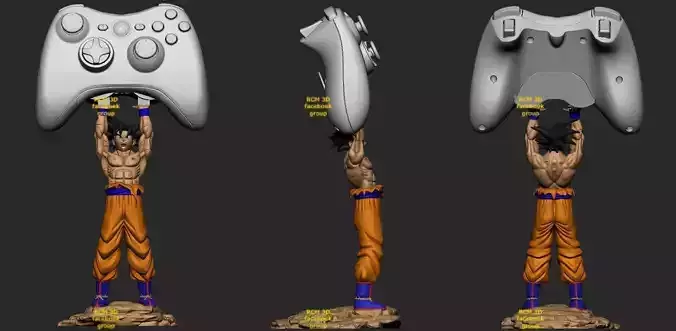 Goku Genki Dama joystick holder  3D print model