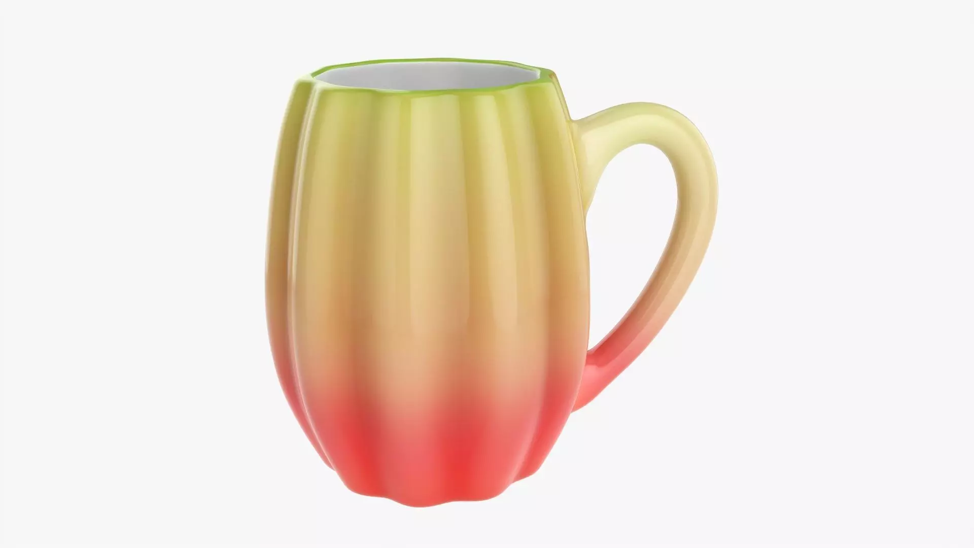 Coffee mug with handle 08 3D model_0