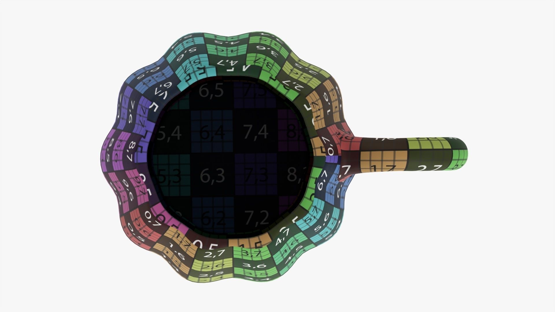 Coffee mug with handle 08 3D model_17