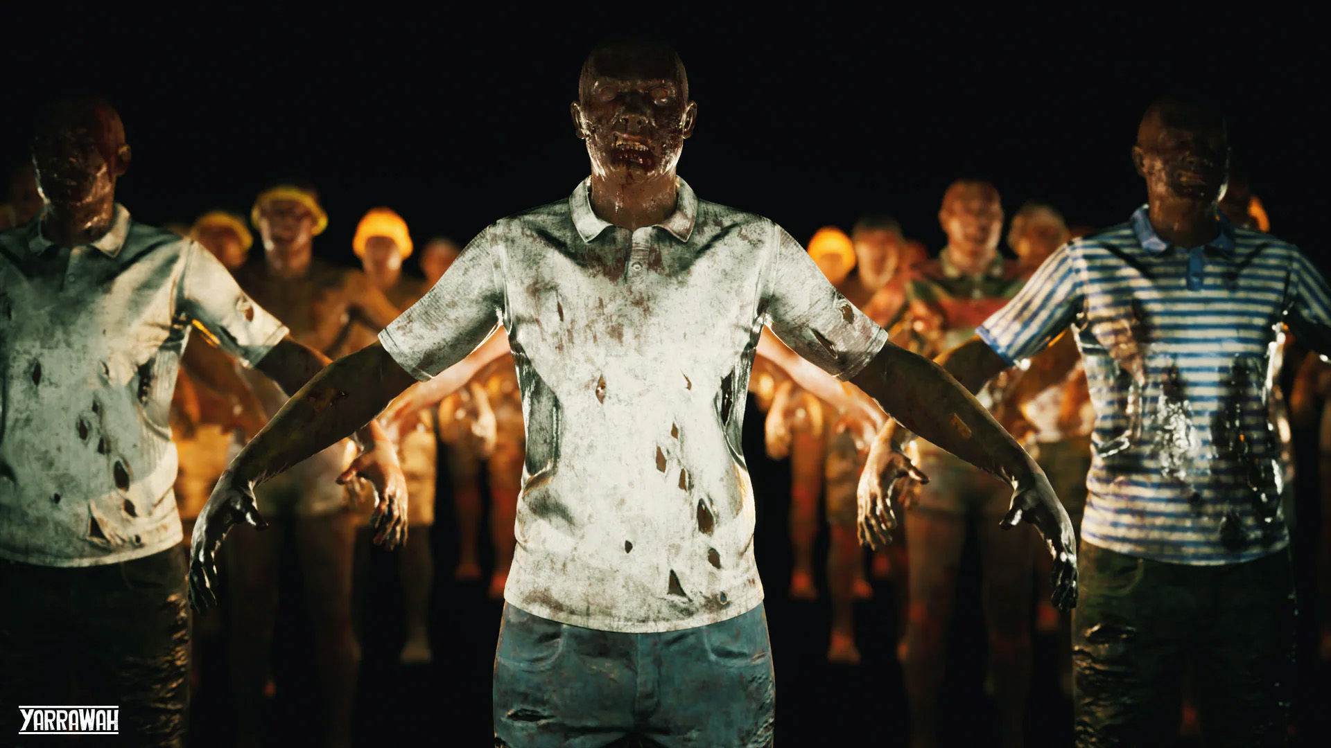 Zombie - Bloated Male Low-poly 3D model_20