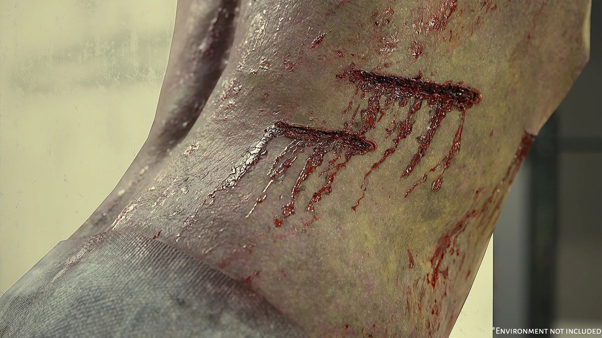 Zombie - Bloated Male Low-poly 3D model_2