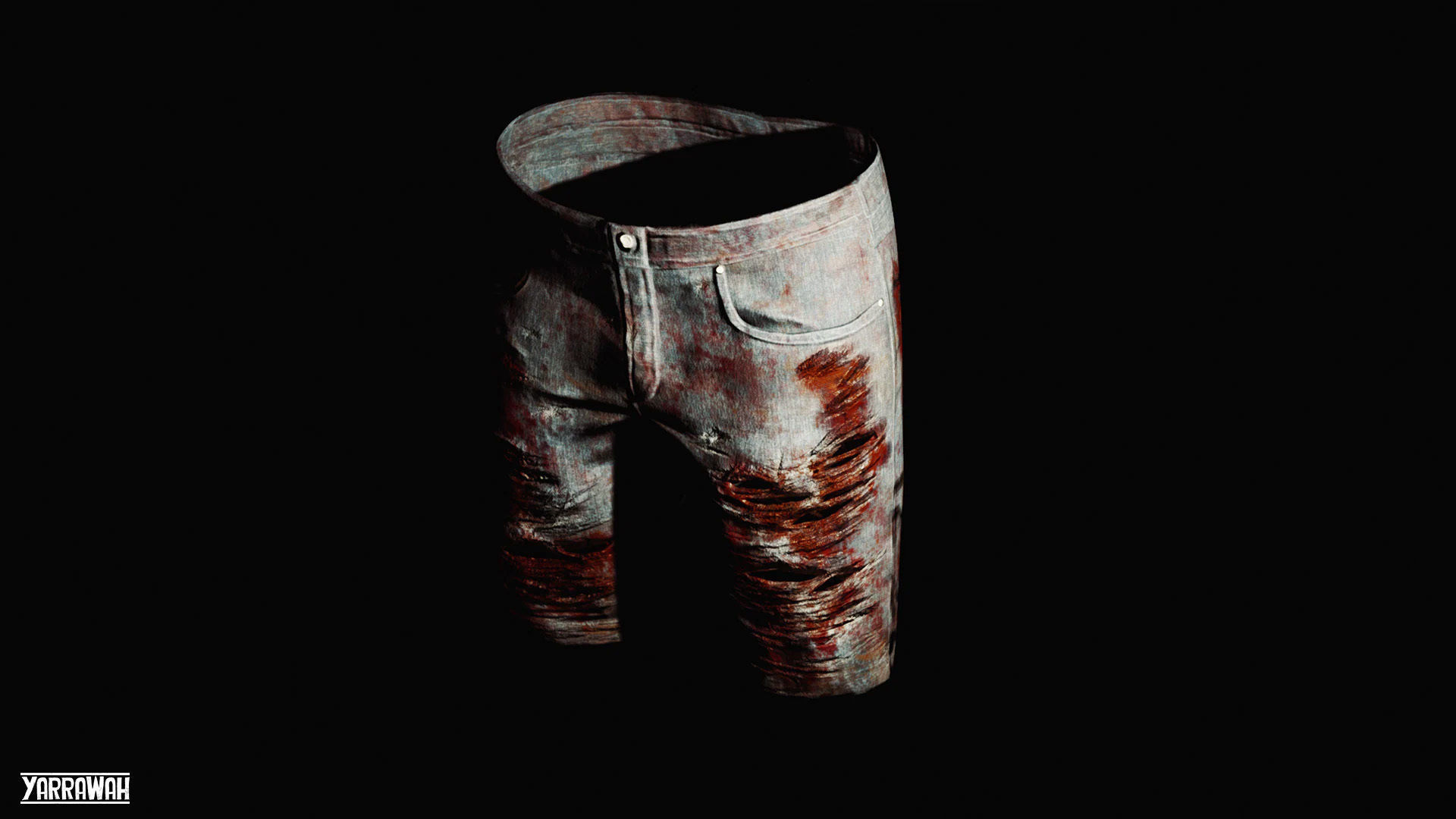 Zombie - Bloated Male Low-poly 3D model_17