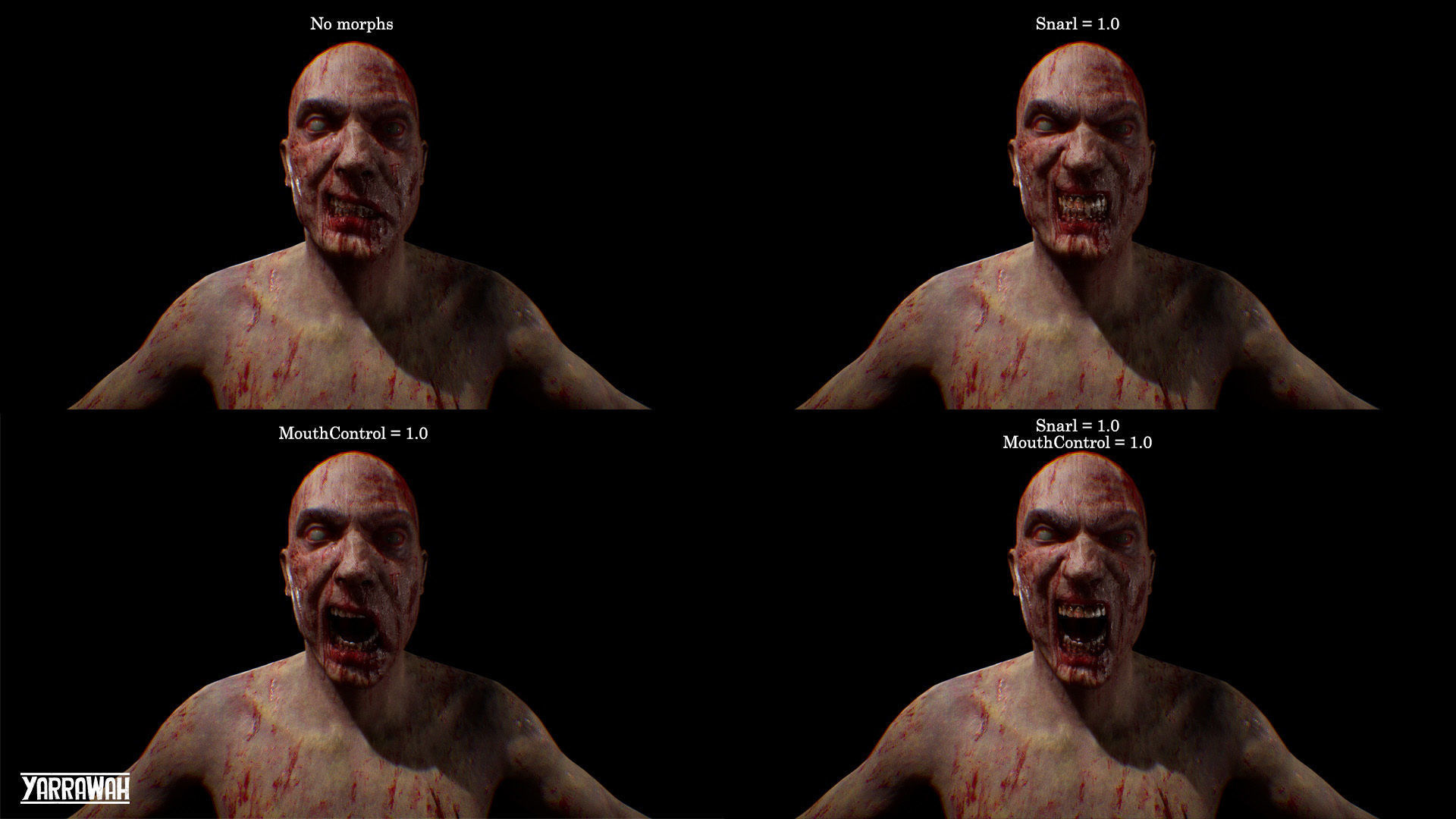 Zombie - Bloated Male Low-poly 3D model_21