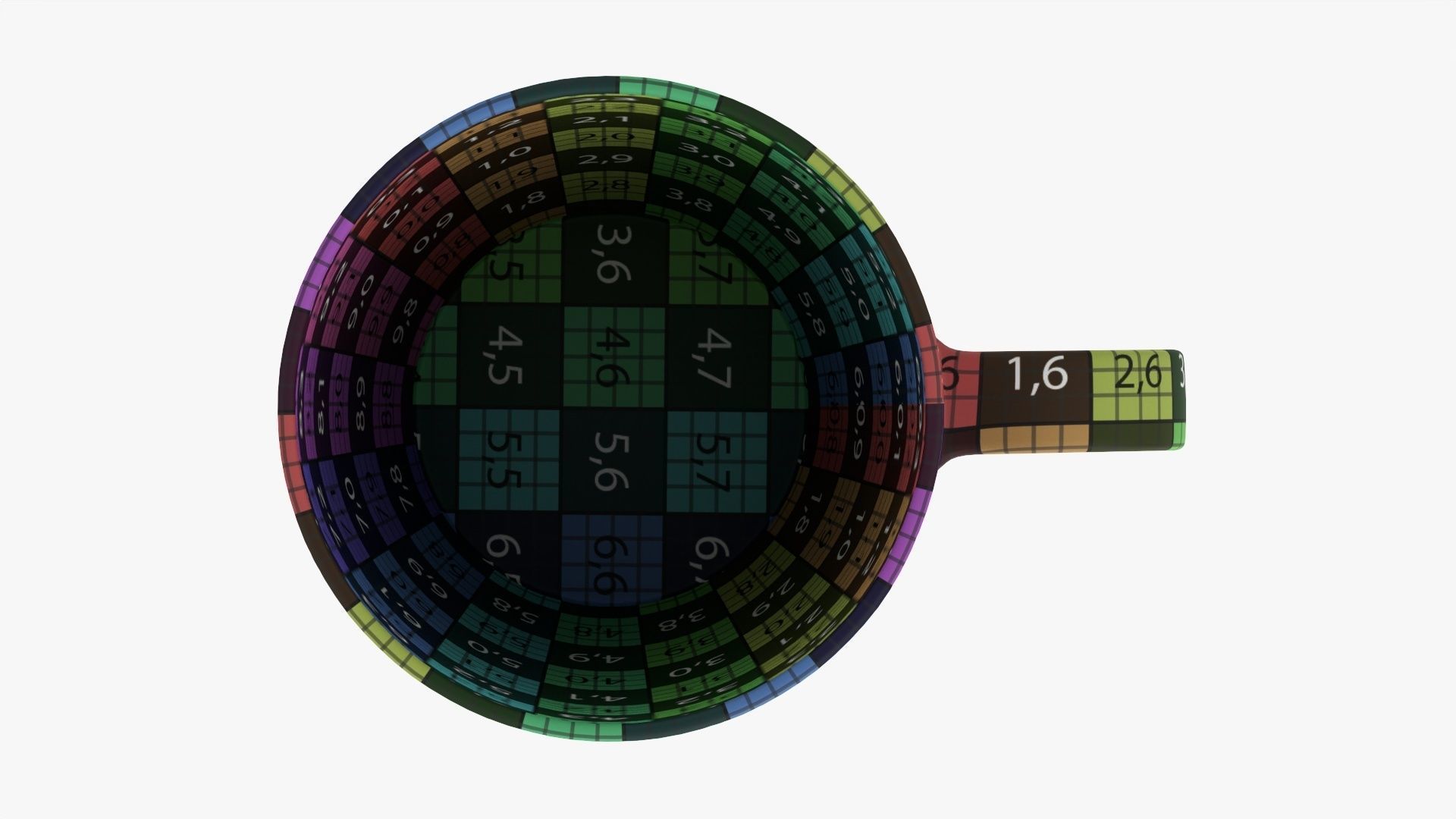 Coffee mug with handle 09 3D model_17