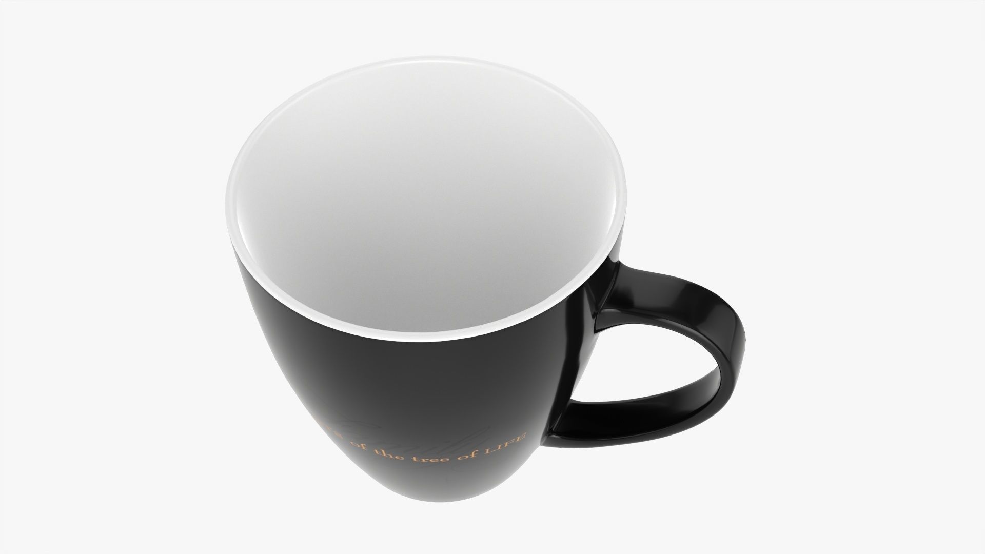 Coffee mug with handle 09 3D model_1