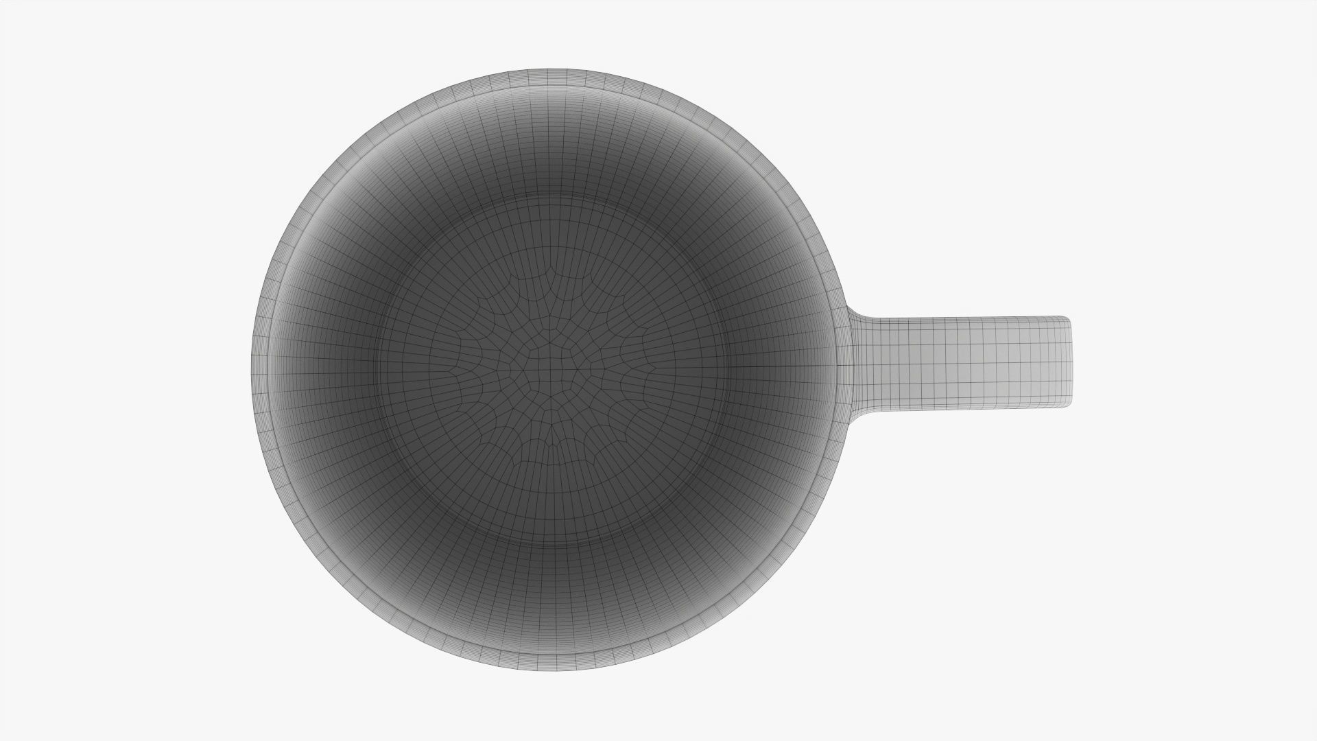 Coffee mug with handle 09 3D model_11