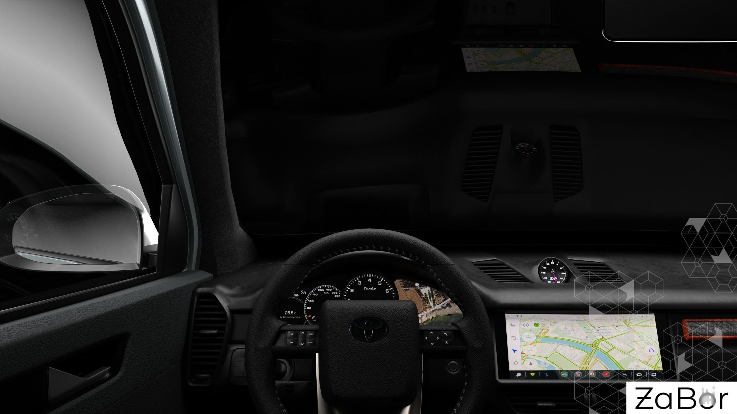 Toyota Hilux Xtra Cab 2021 Low-poly 3D model_14