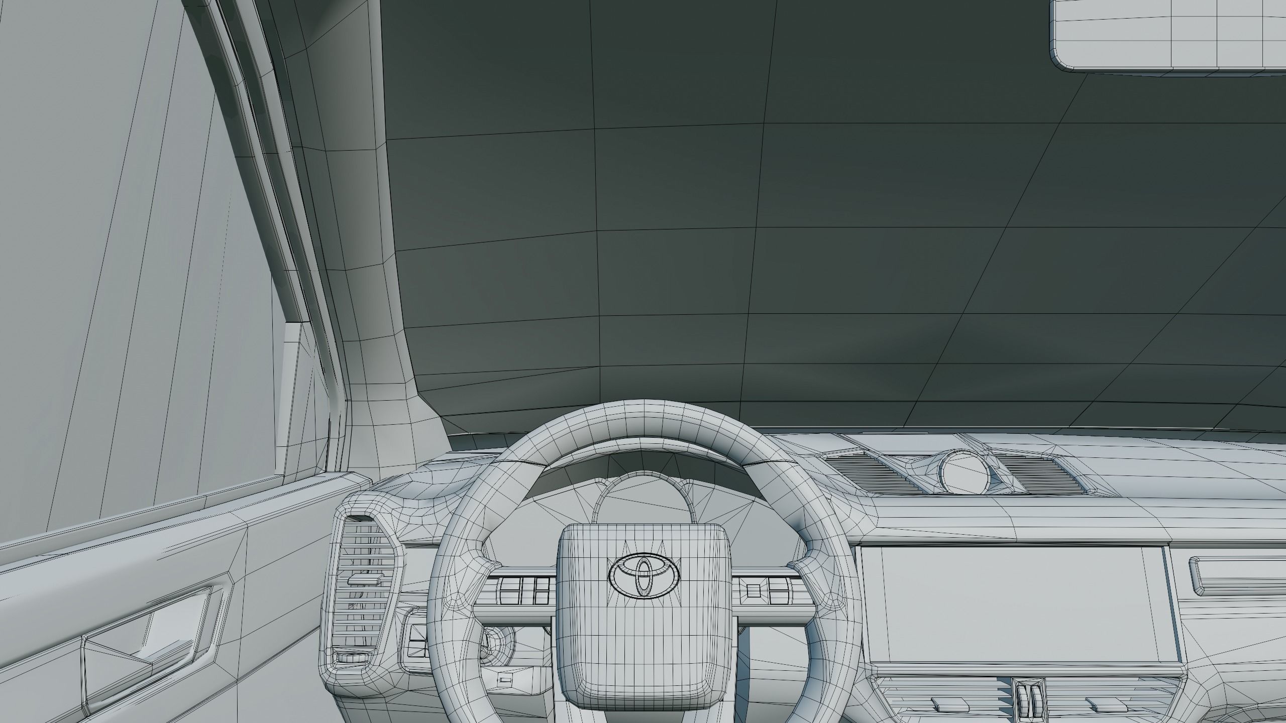 Toyota Hilux Xtra Cab 2021 Low-poly 3D model_29