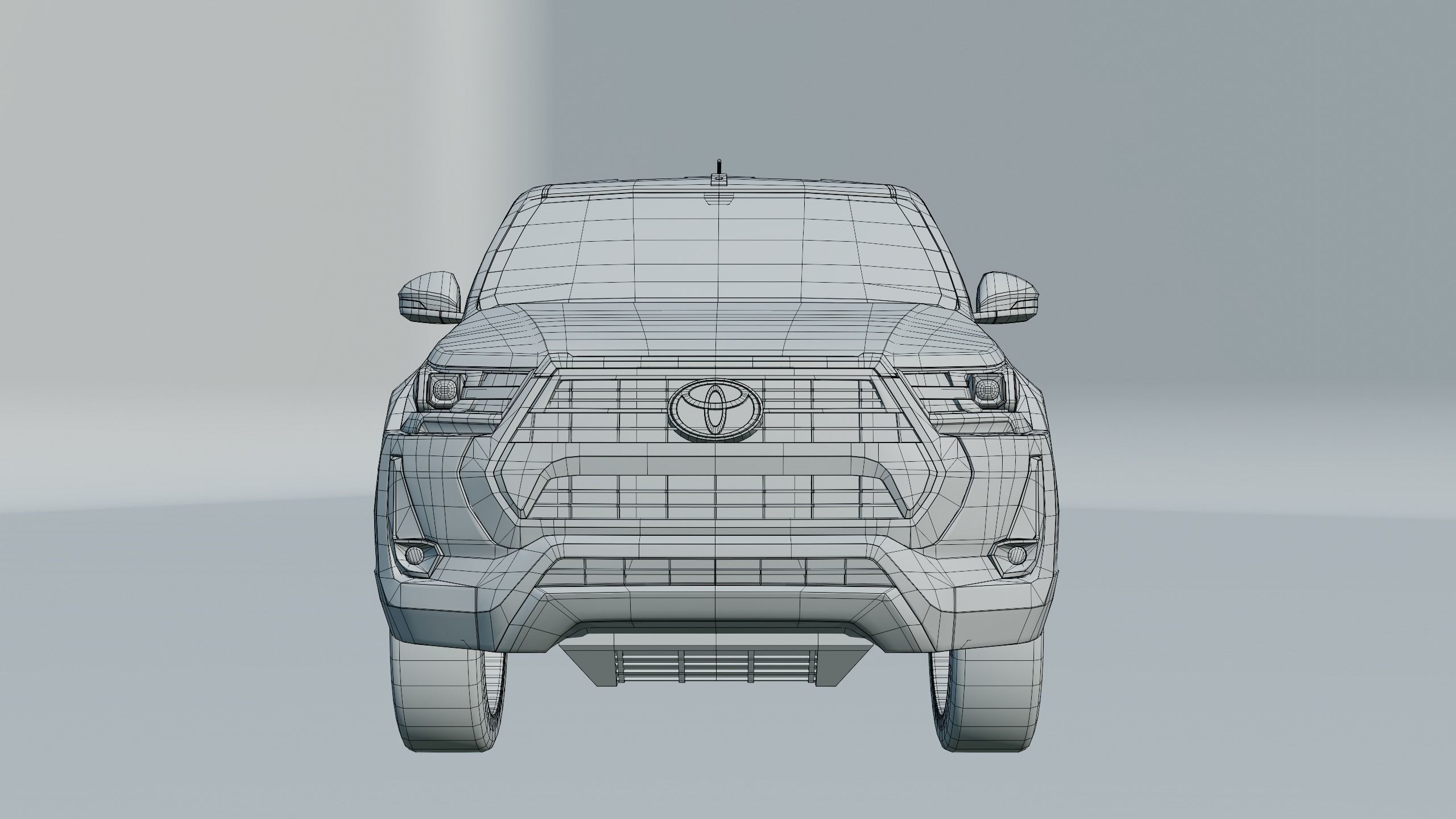 Toyota Hilux Xtra Cab 2021 Low-poly 3D model_24