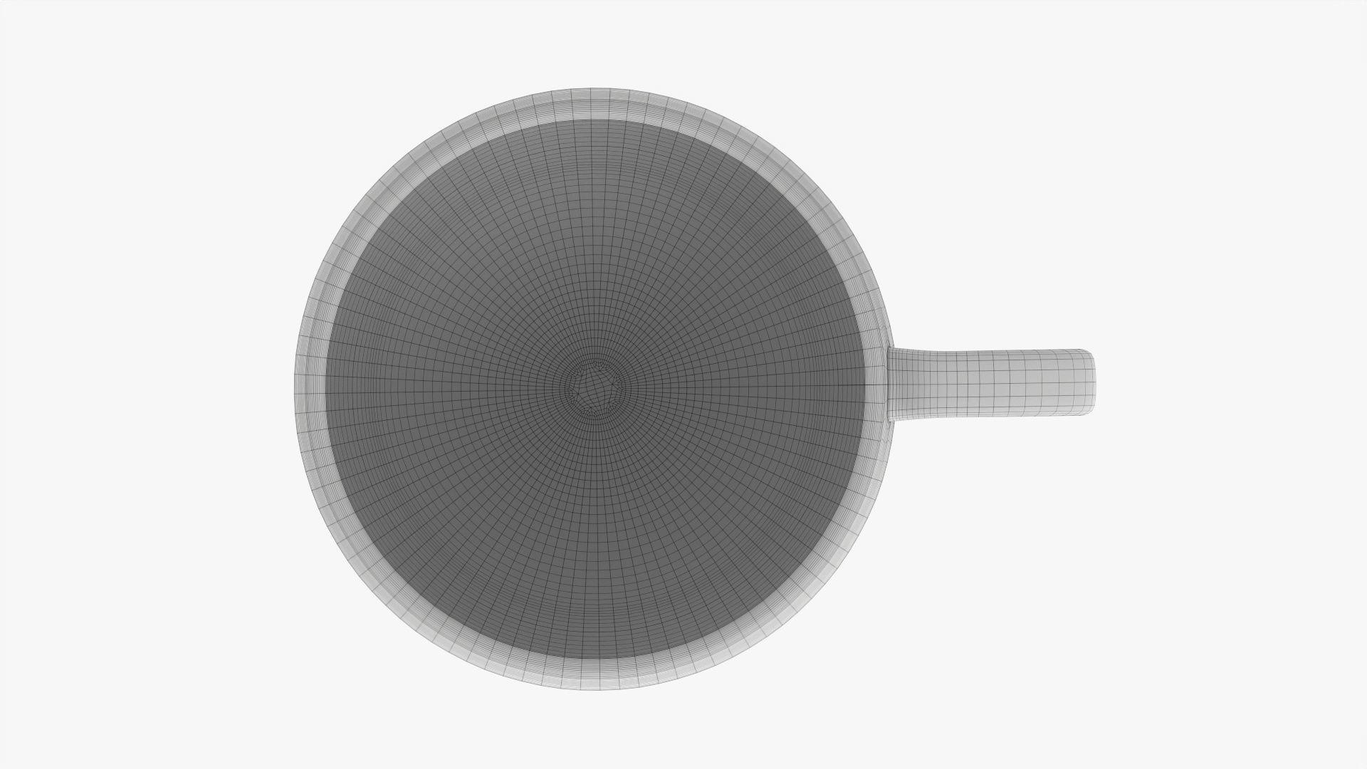 Coffee mug with handle 10 3D model_12