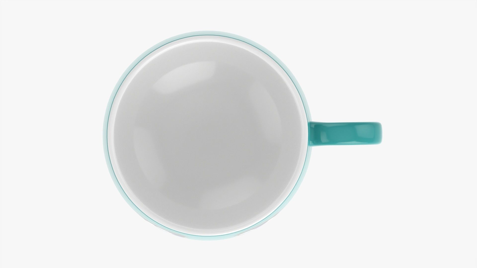 Coffee mug with handle 10 3D model_6