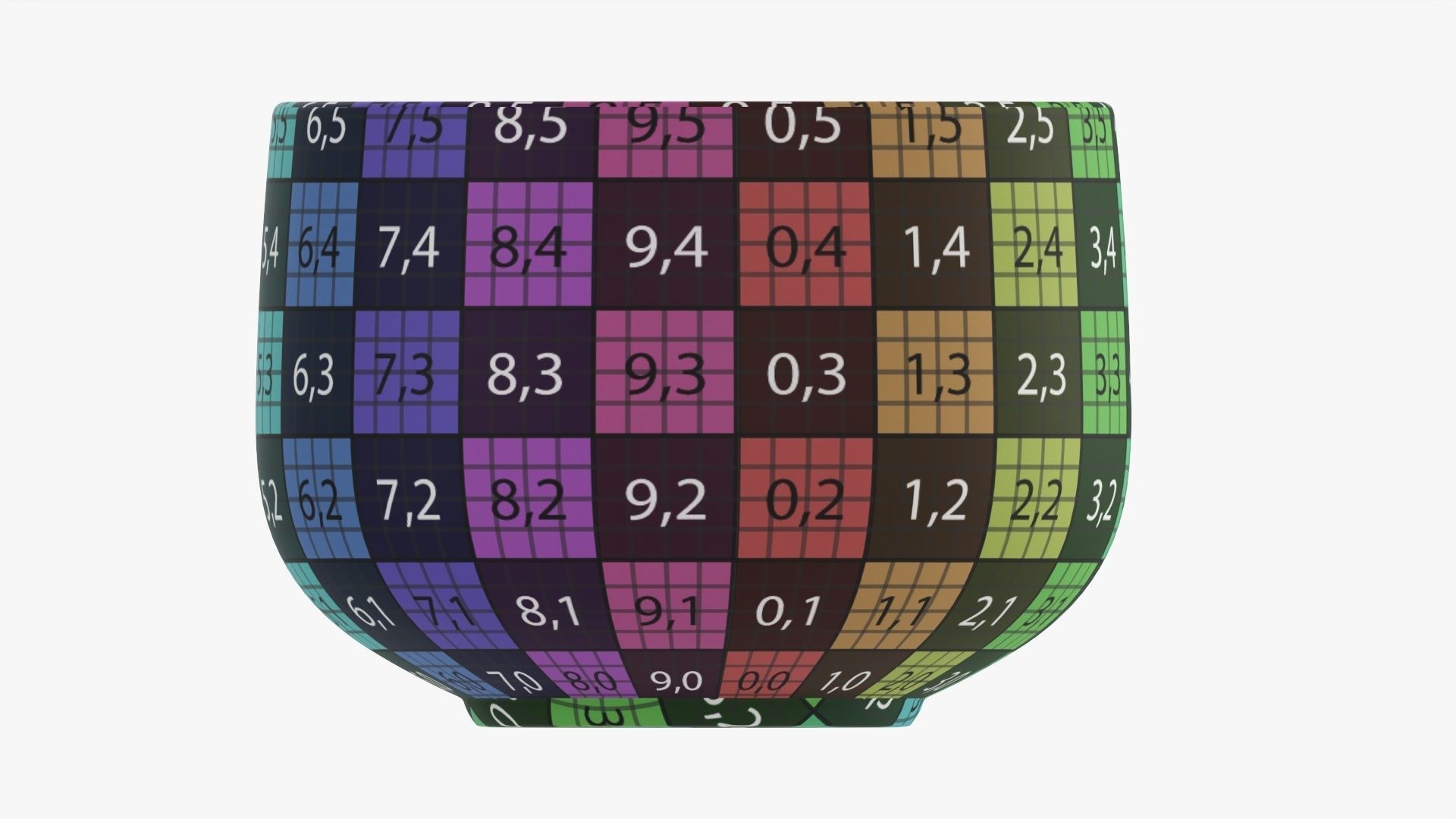 Coffee mug with handle 10 3D model_17