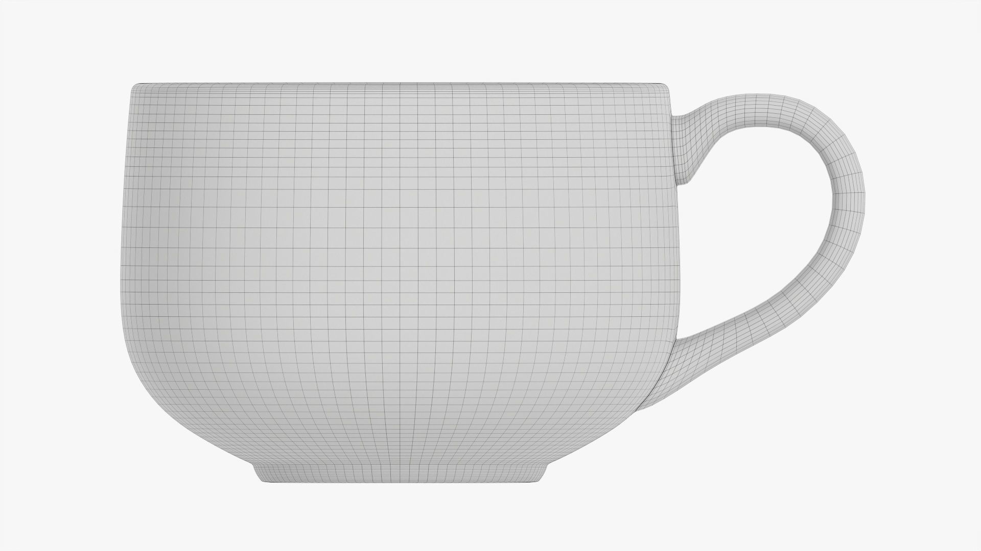 Coffee mug with handle 10 3D model_10
