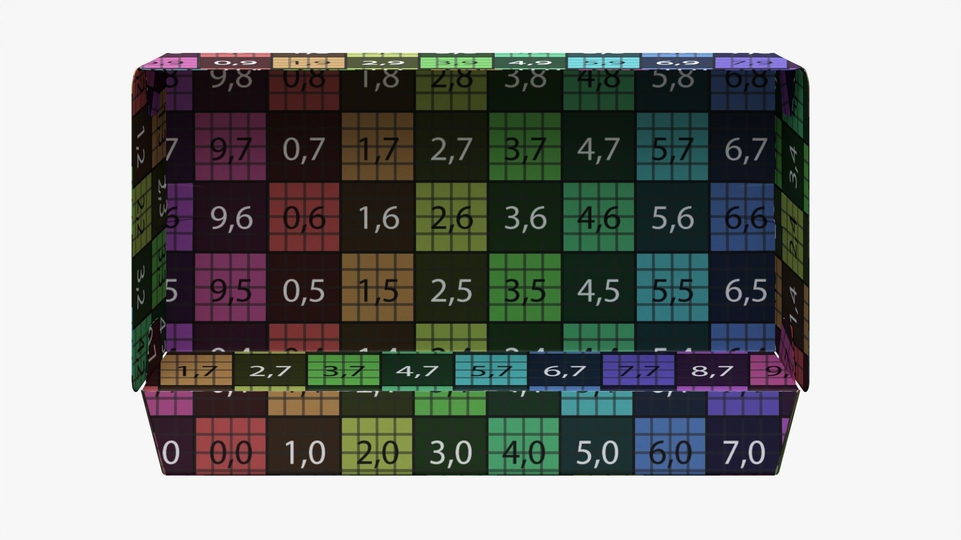 Paper box for fast food 01 large open 3D model_15