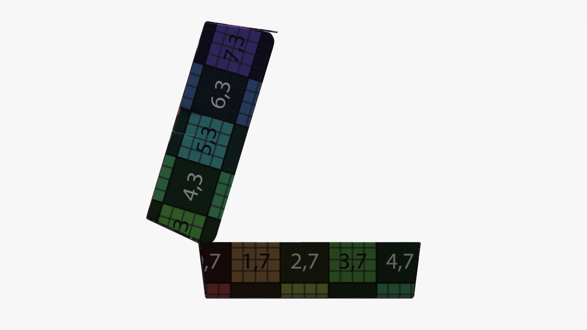 Paper box for fast food 01 large open 3D model_16