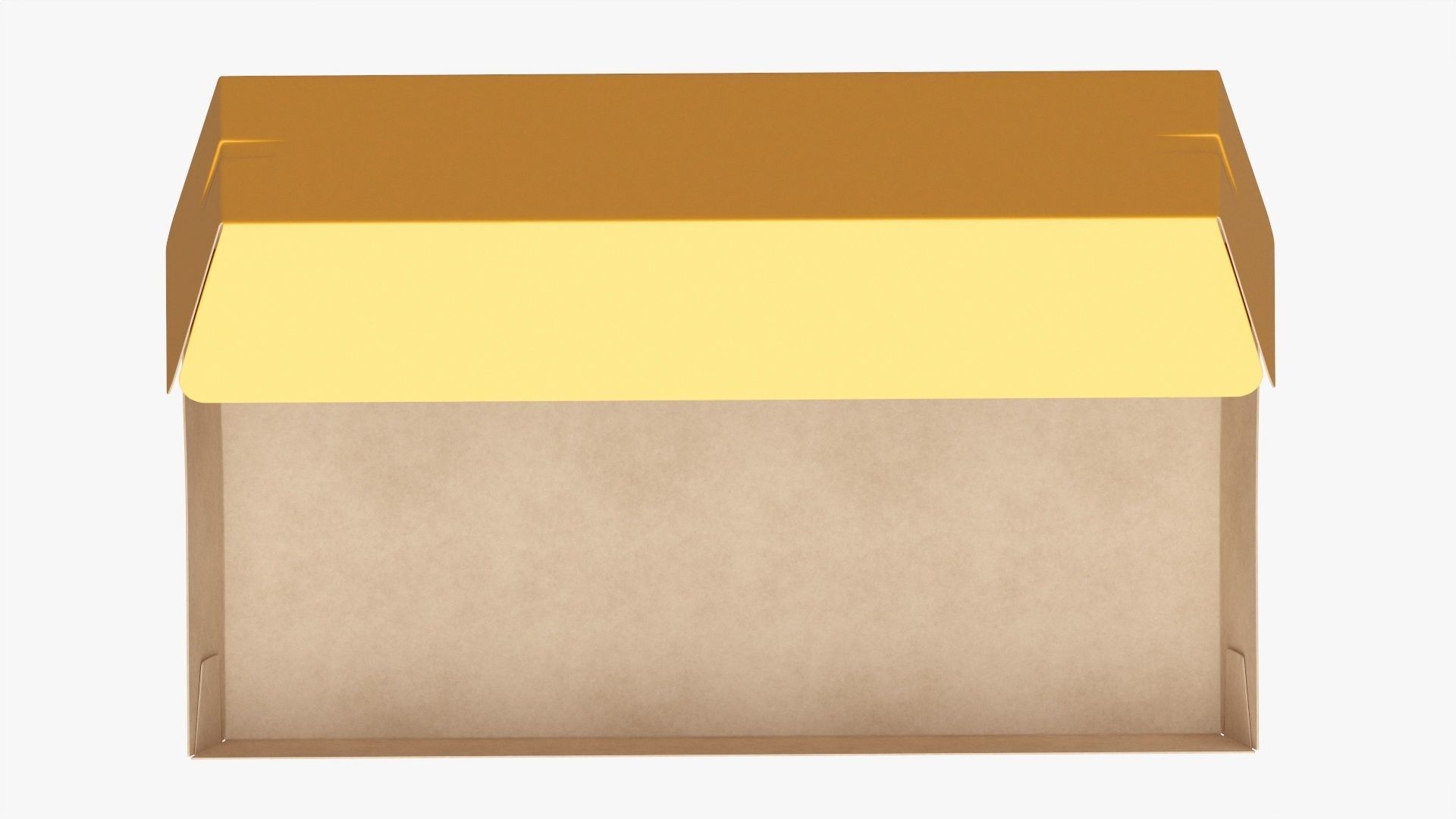 Paper box for fast food 01 large open 3D model_5