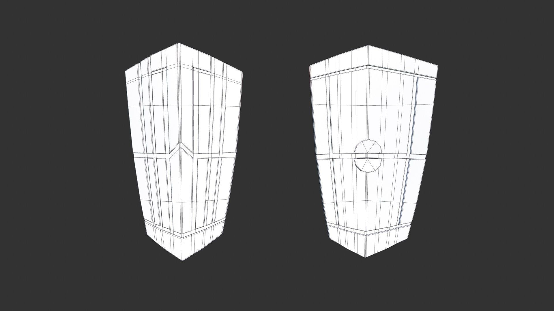 Sci-Fi Shield 2 Low-poly 3D model_6