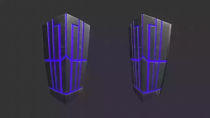 Sci-Fi Shield 2 Low-poly 3D model Sci-Fi Shield 2 Low-poly 3D model
