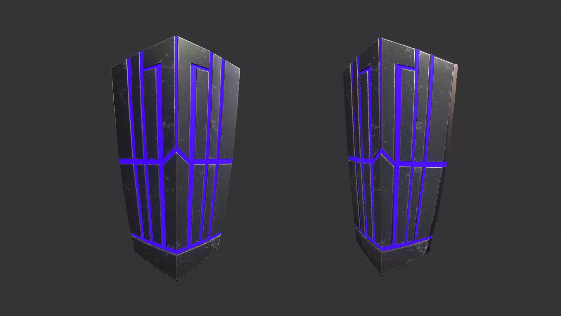 Sci-Fi Shield 2 Low-poly 3D model_0