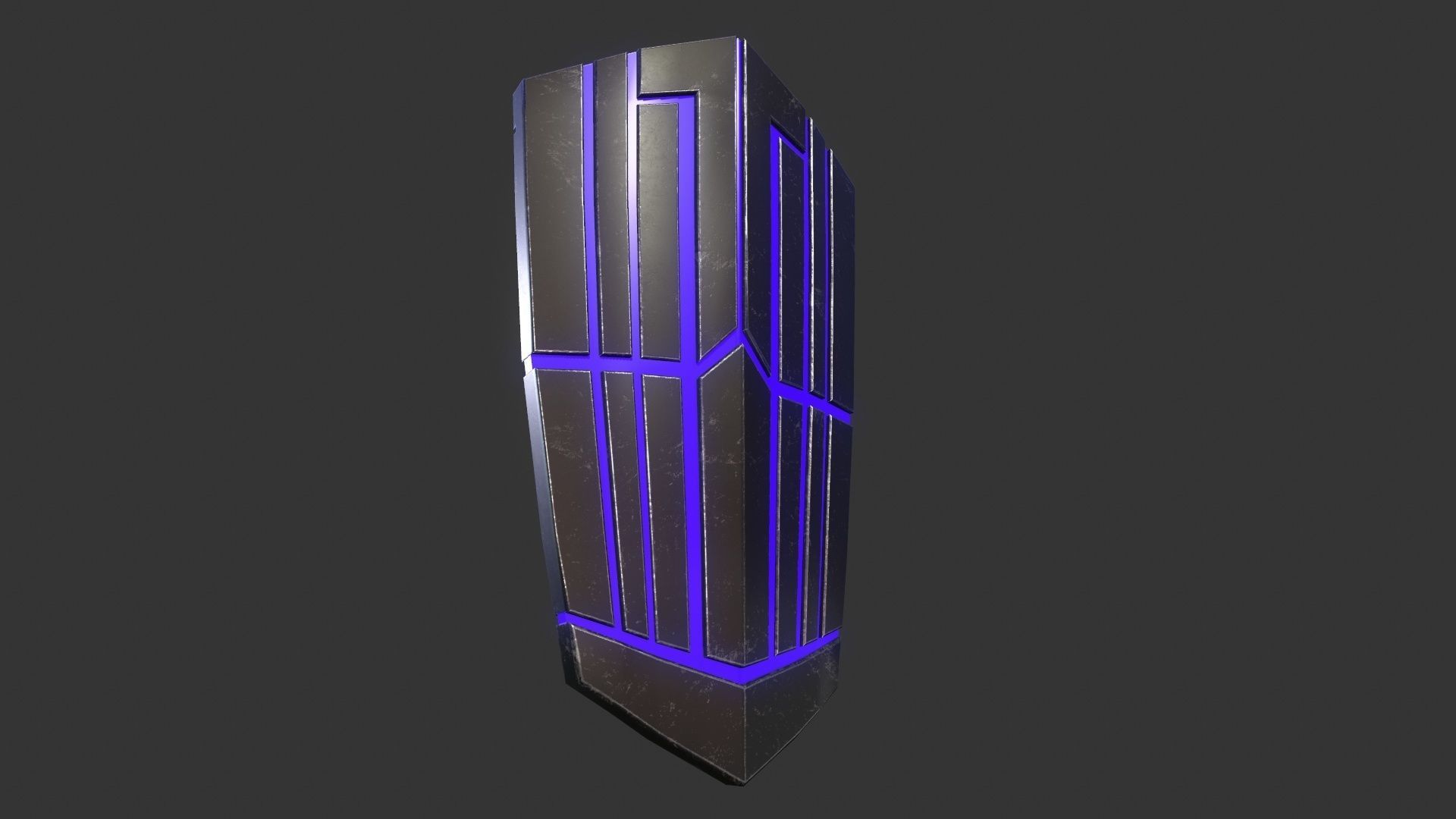 Sci-Fi Shield 2 Low-poly 3D model_3