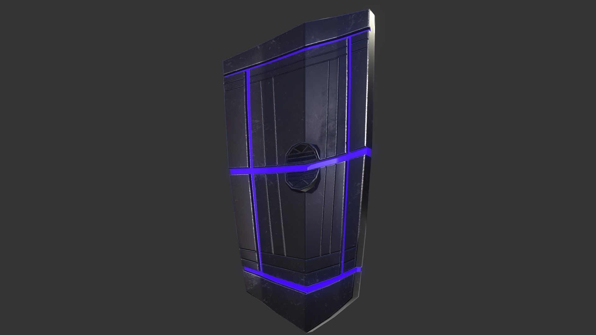 Sci-Fi Shield 2 Low-poly 3D model_5