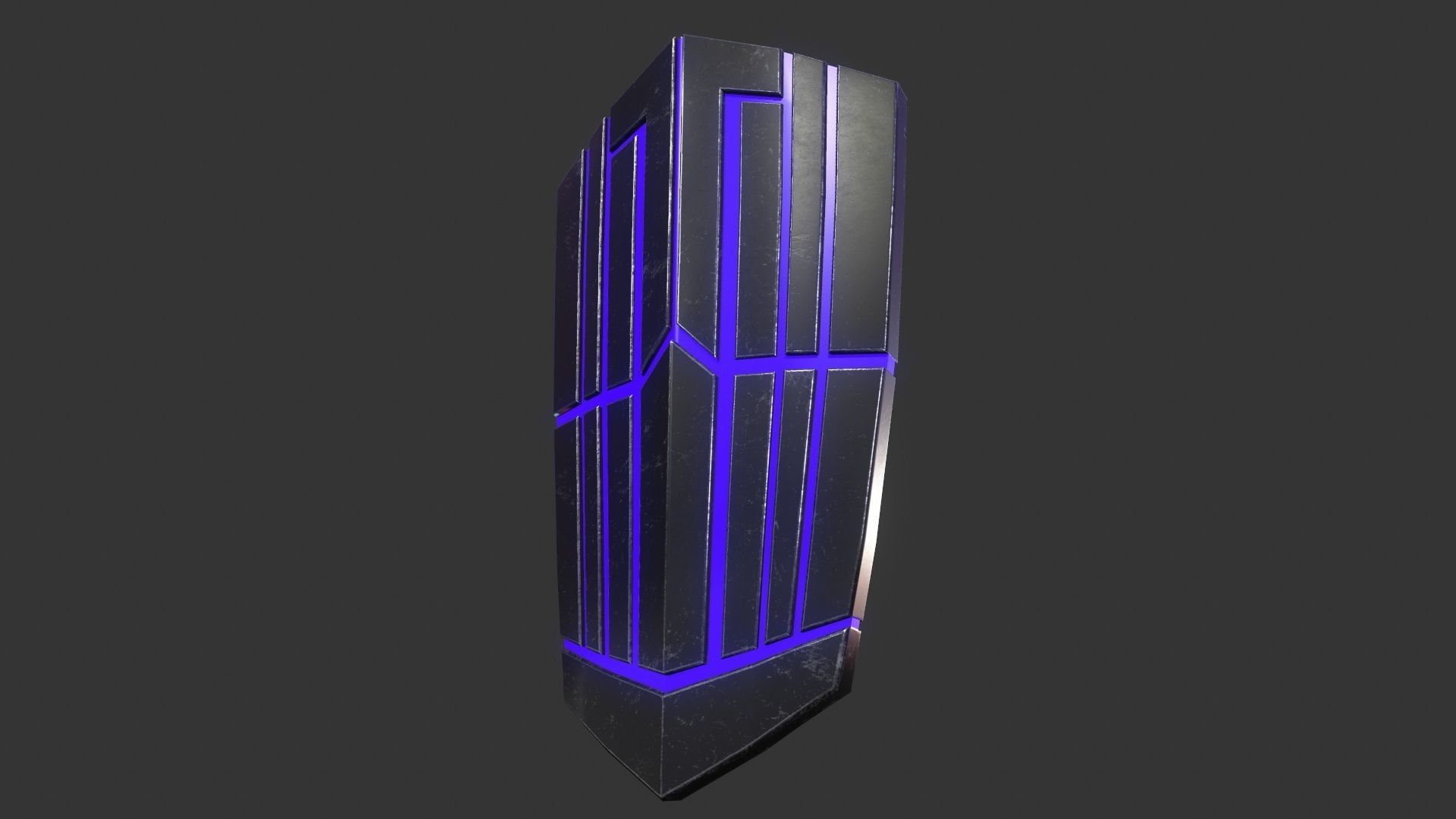 Sci-Fi Shield 2 Low-poly 3D model_4