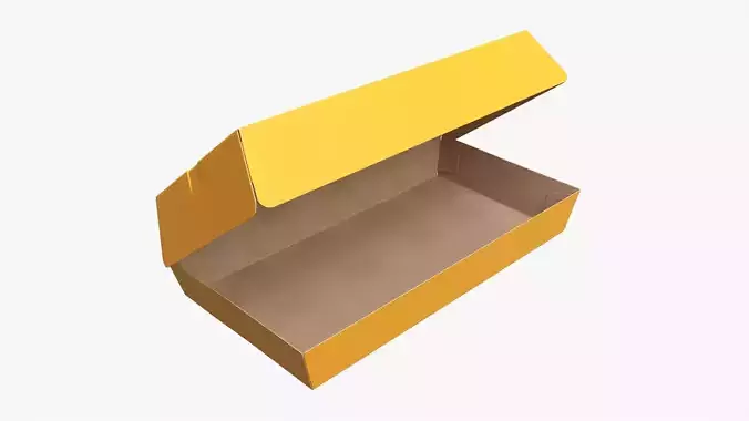 Paper box for fast food 01 open