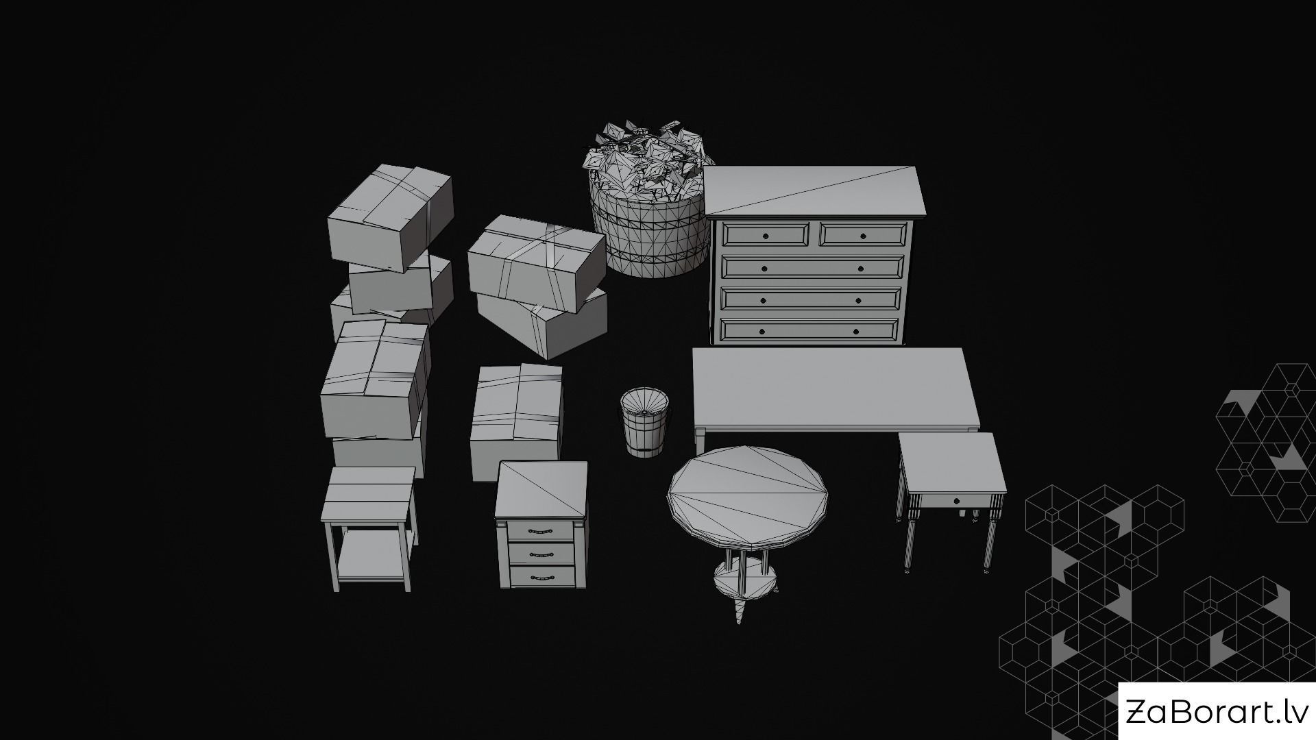 Location from FarCry5 but with cool Toyota Hilux Xtra Cab 2021 Low-poly 3D model_10