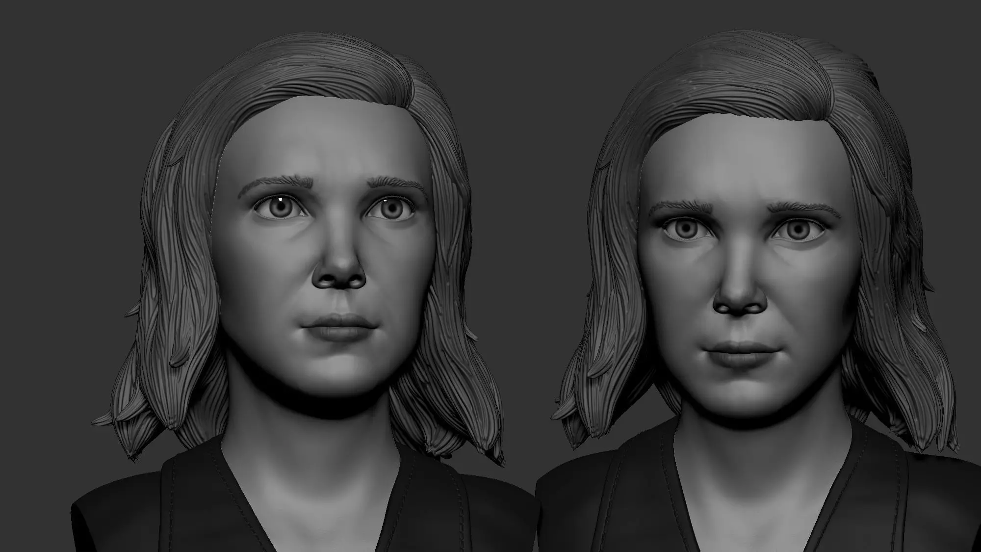 Eleven - Stranger Things - Bust 3D print model_0