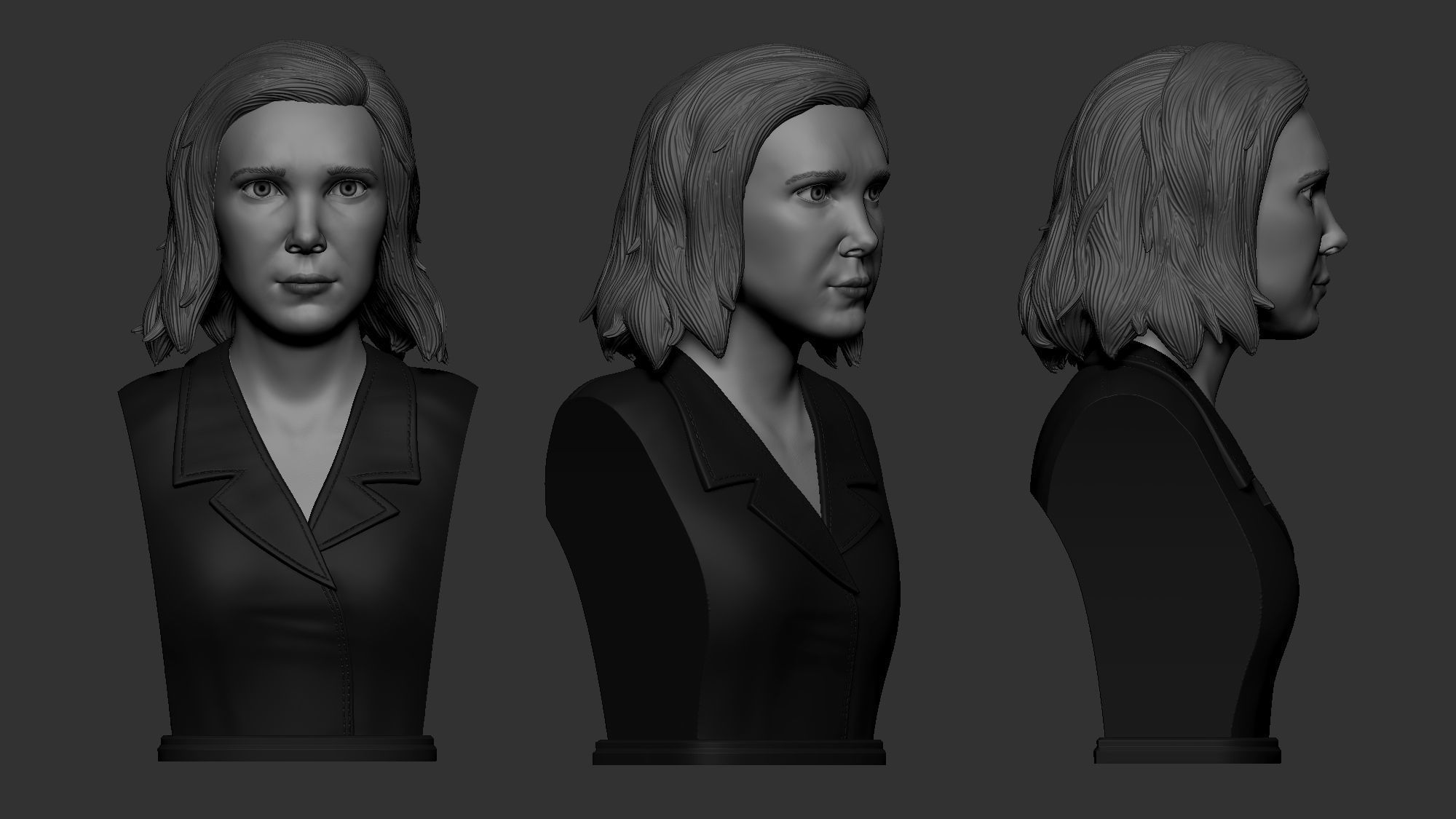 Eleven - Stranger Things - Bust 3D print model_2