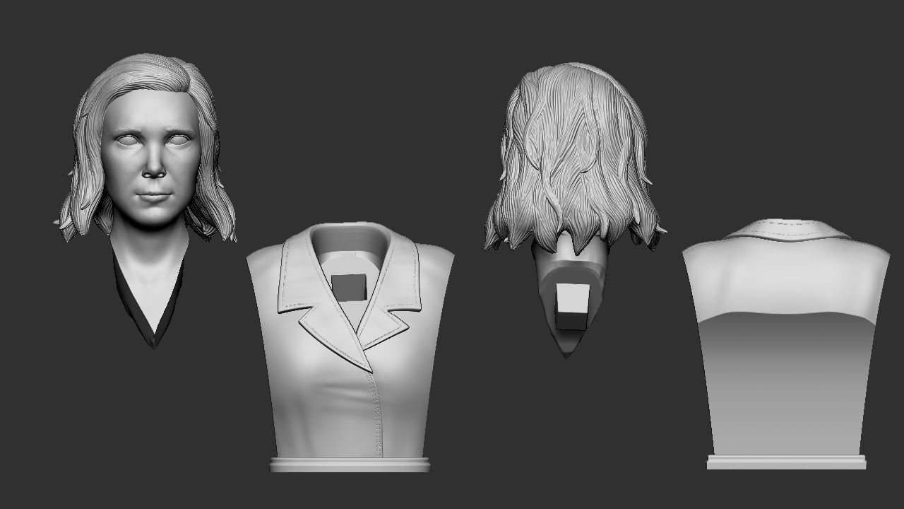 Eleven - Stranger Things - Bust 3D print model_7