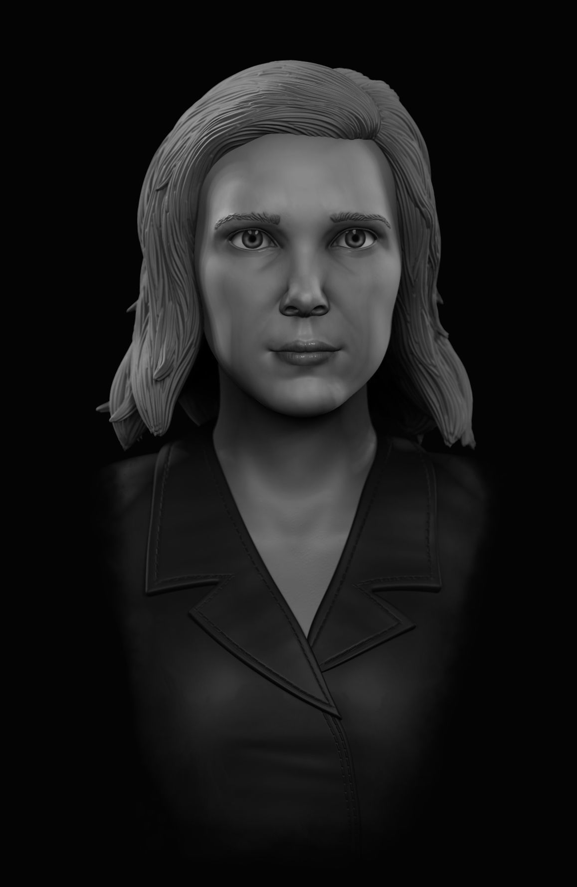 Eleven - Stranger Things - Bust 3D print model_6