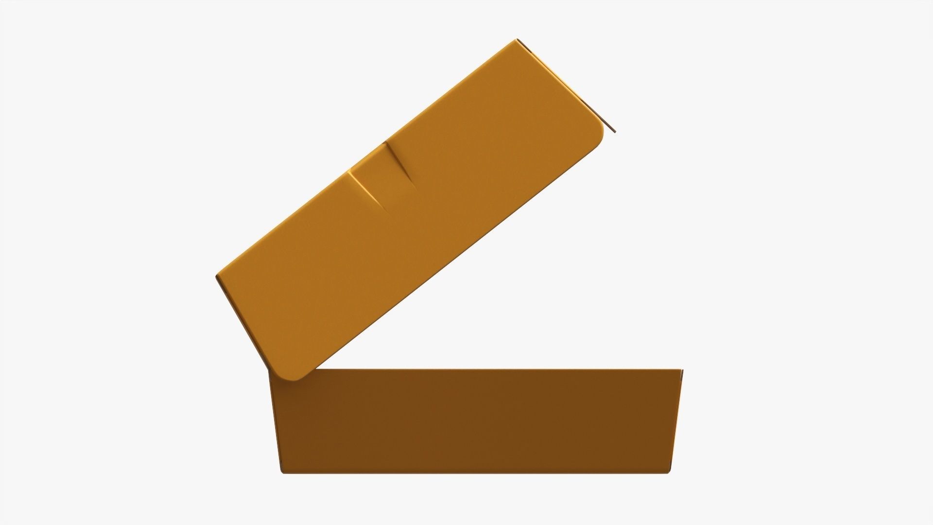 Paper box for fast food 02 open 3D model_4