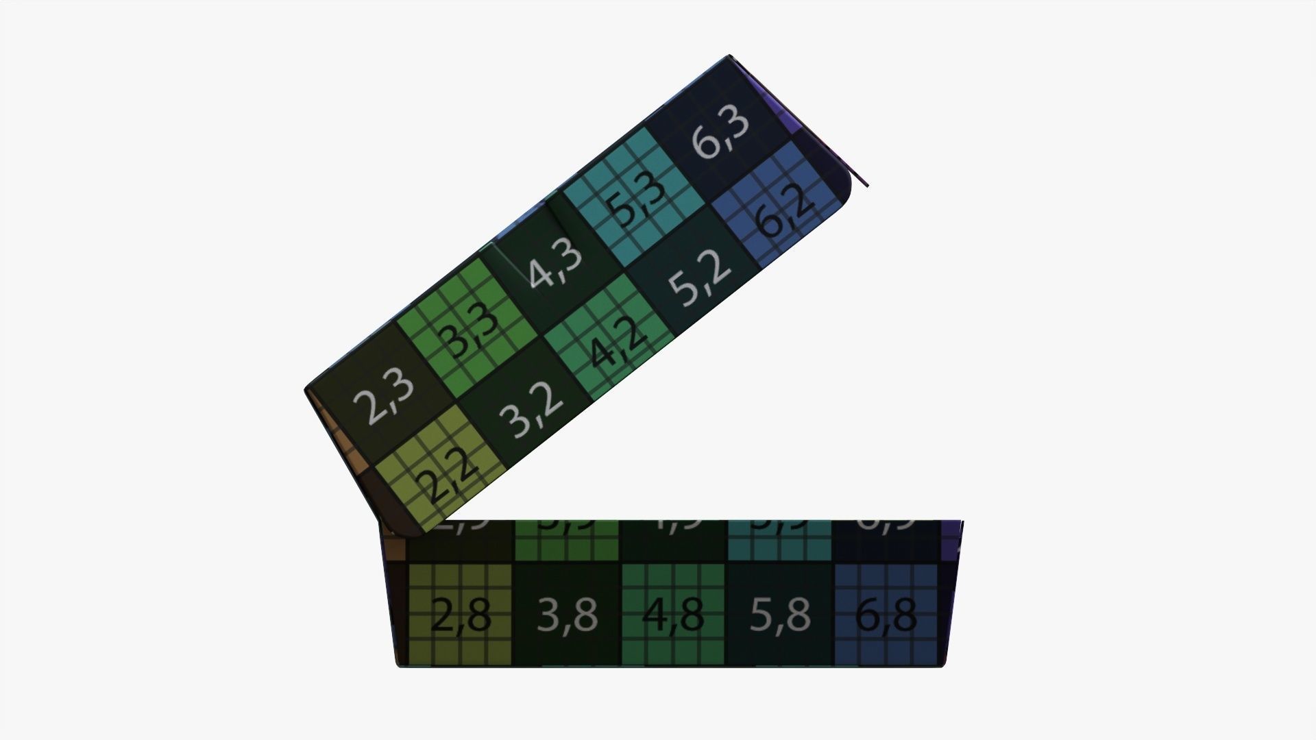 Paper box for fast food 02 open 3D model_16