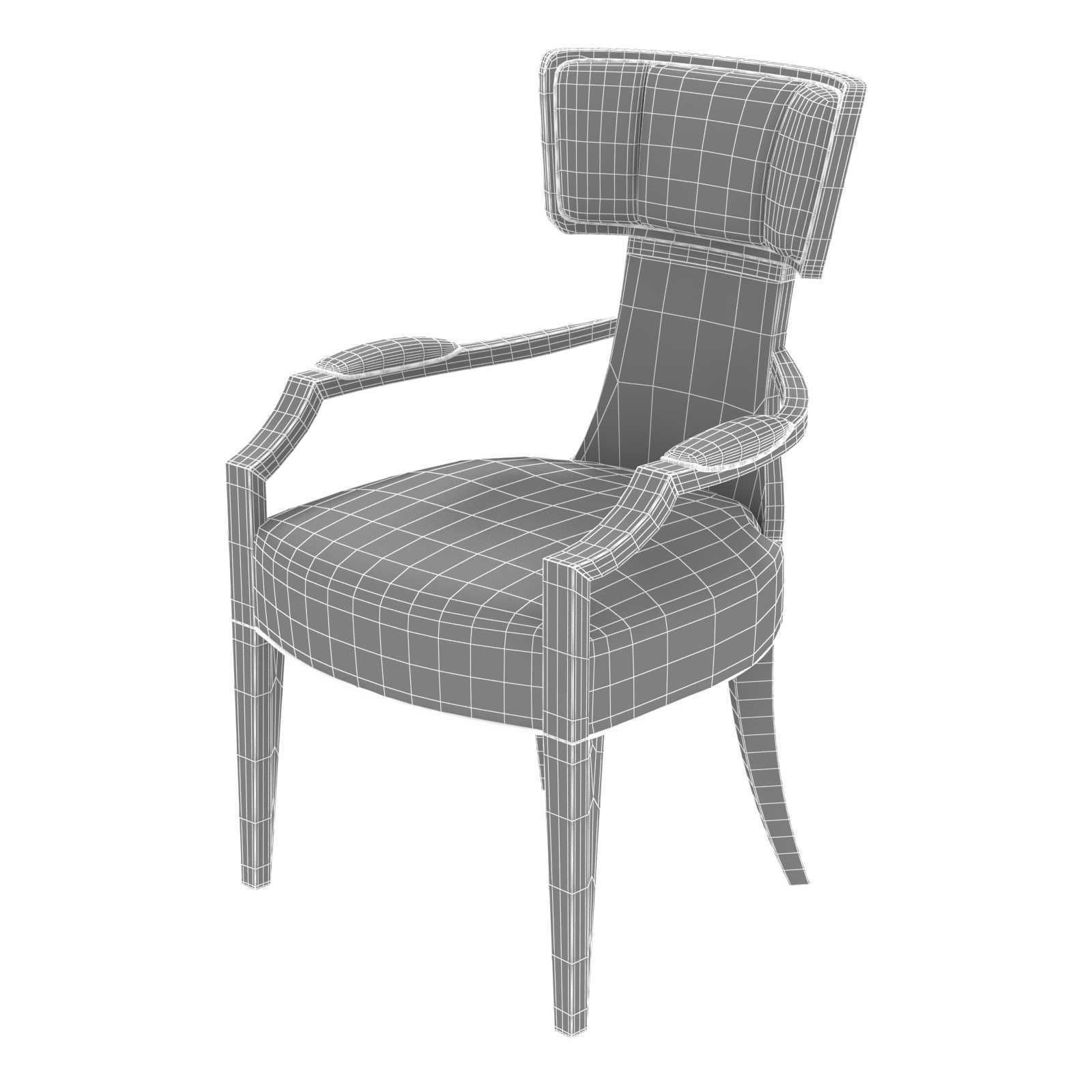 Michael Amini AICO LANTERNA rectangular dining table and chairs 3D model_12