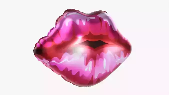 Foil balloon lips