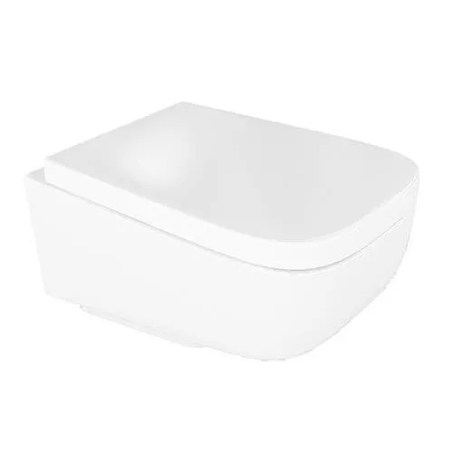 White Toilet Bowl 3D model