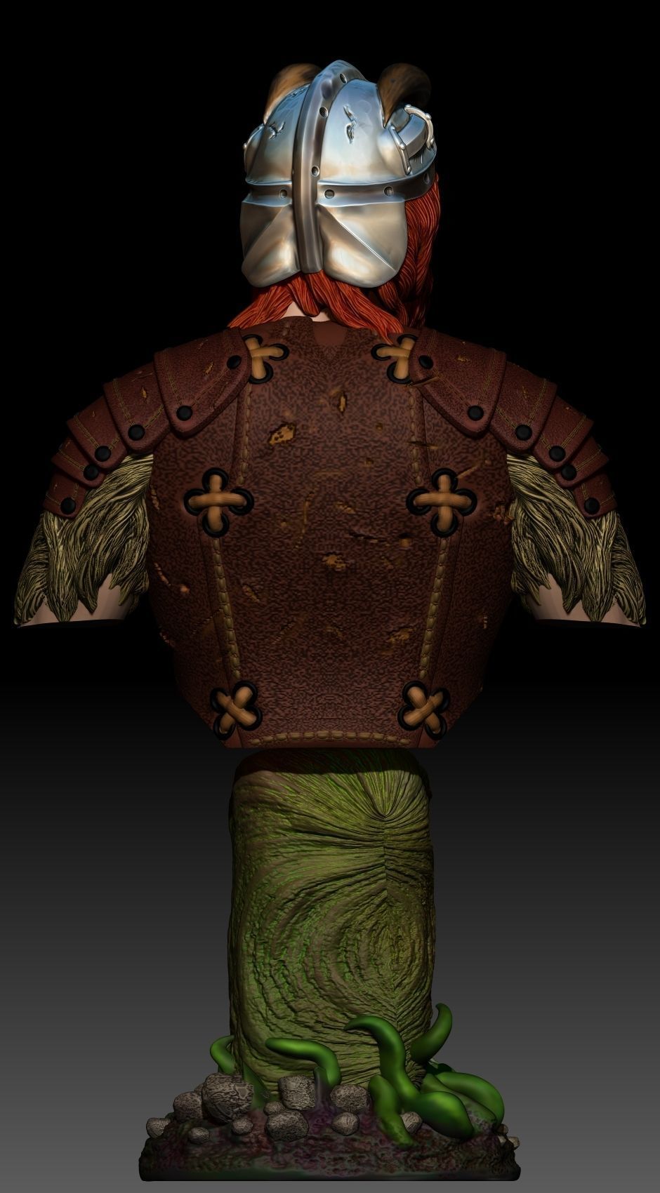 Viking statue 3D print model_2