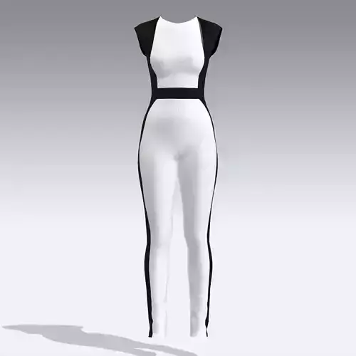 JUMPSUIT COLOR BLOCK 