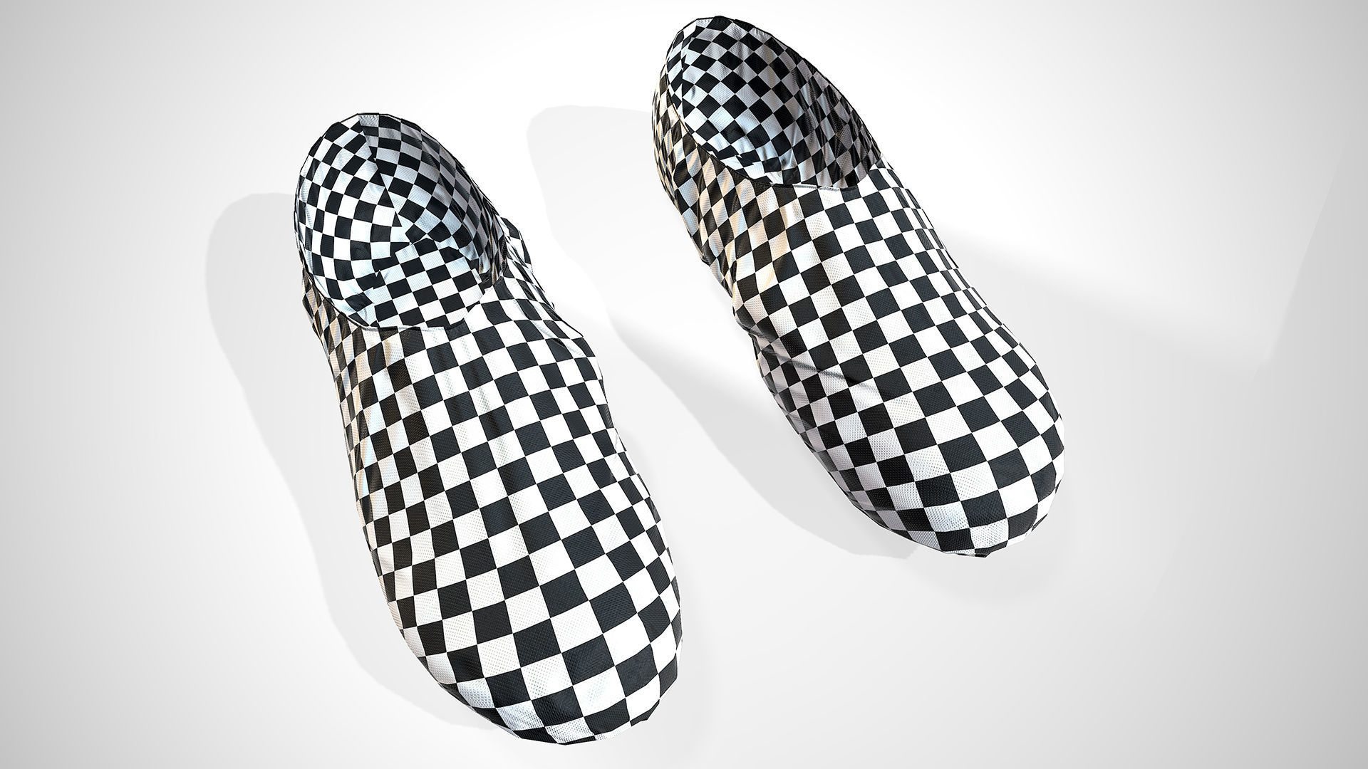 Disposable Shoe Cover Low-poly 3D model_8