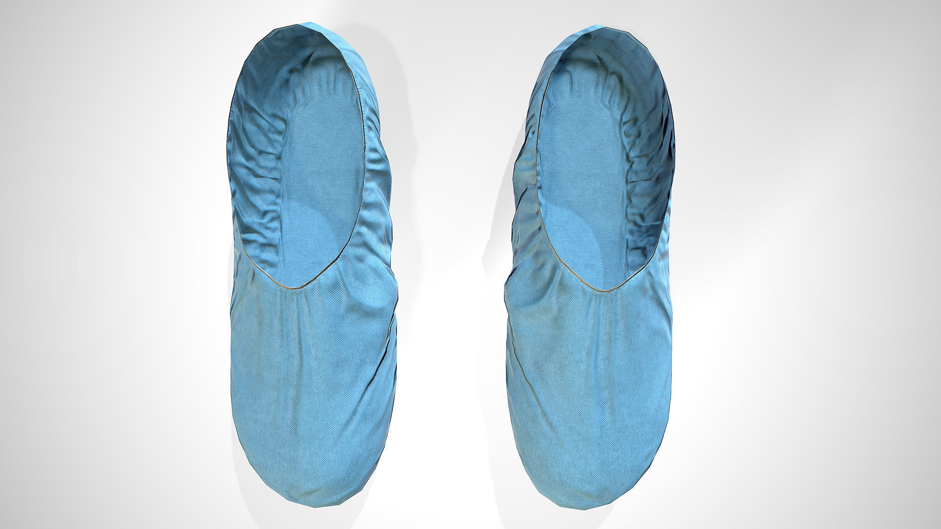 Disposable Shoe Cover Low-poly 3D model_3