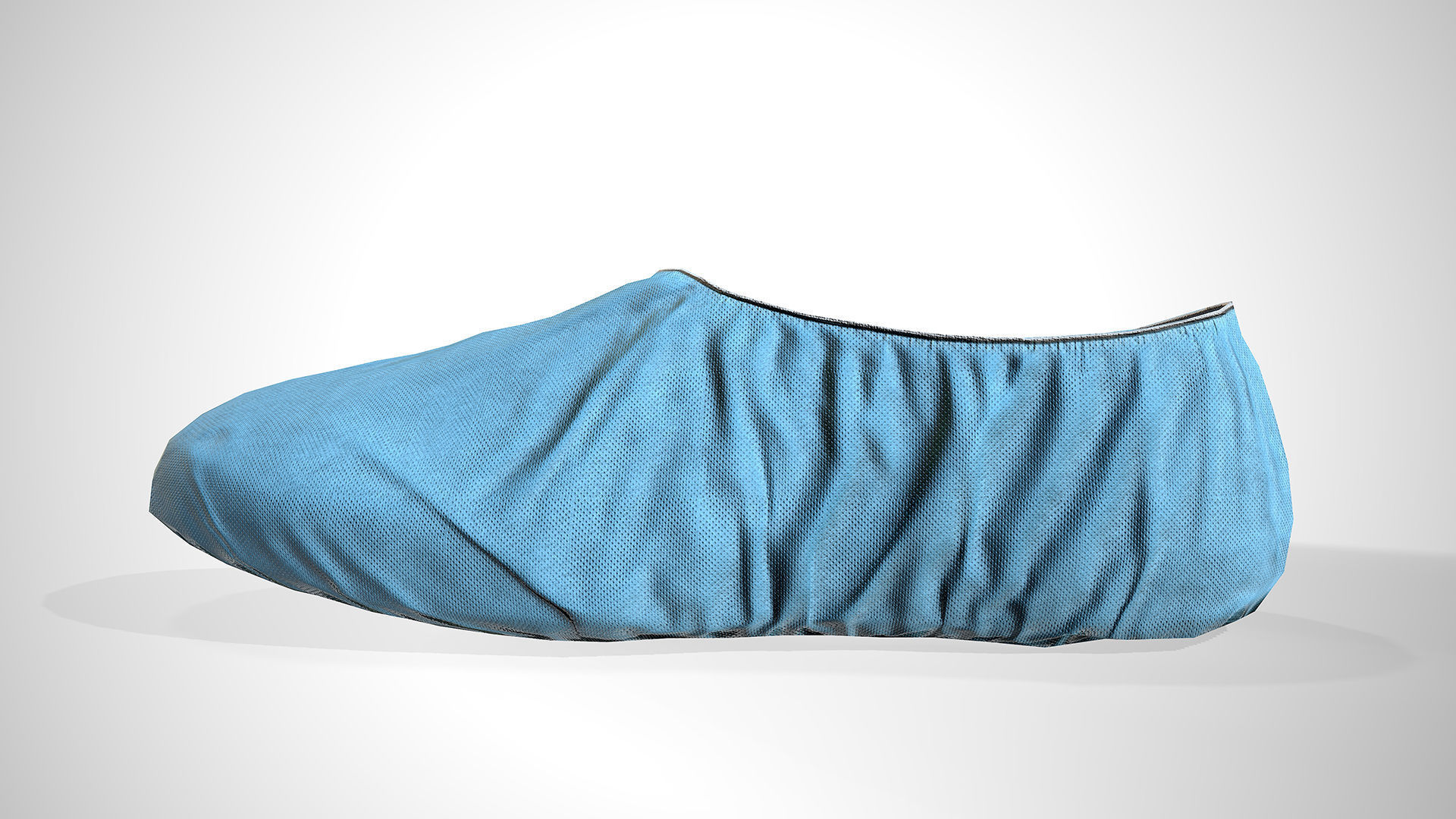 Disposable Shoe Cover Low-poly 3D model_2