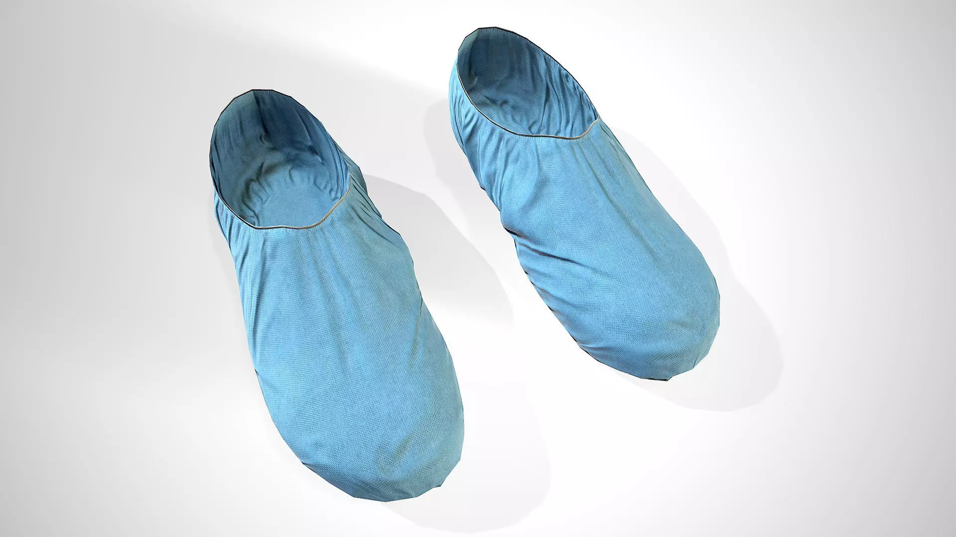 Disposable Shoe Cover Low-poly 3D model_0