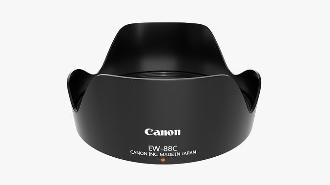 Canon tulip lens hood for EF 24-70mm USM lens 3D model