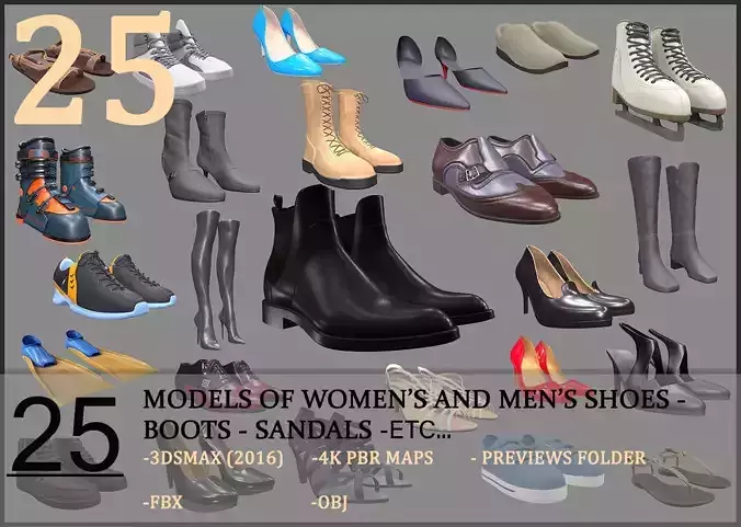 25 Models Of Womens And Mens Shoes