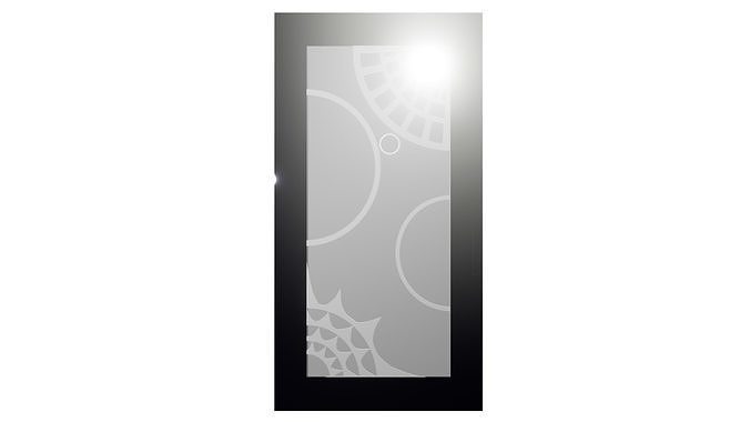 Door Security Screen 2 Suns 3D model