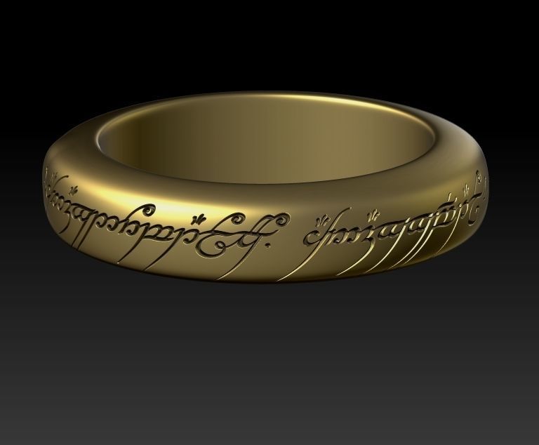 Golden Ring Low-poly 3D model_1