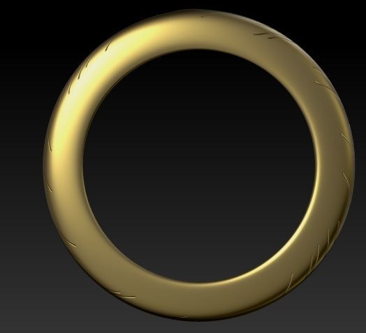 Golden Ring Low-poly 3D model_4